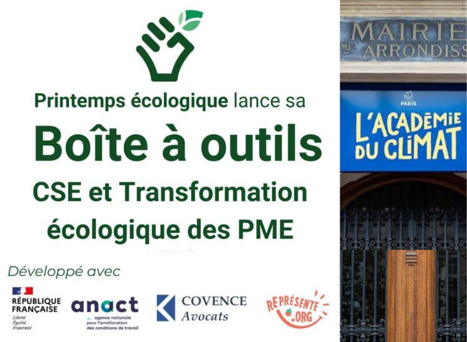 Boîte à outils CSE et Transformation écologique des PME - Représente.org / Printemps Ecologique